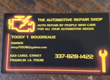 AUTOMOTIVE REPAIR SHOP – Oil change service in Franklin LA