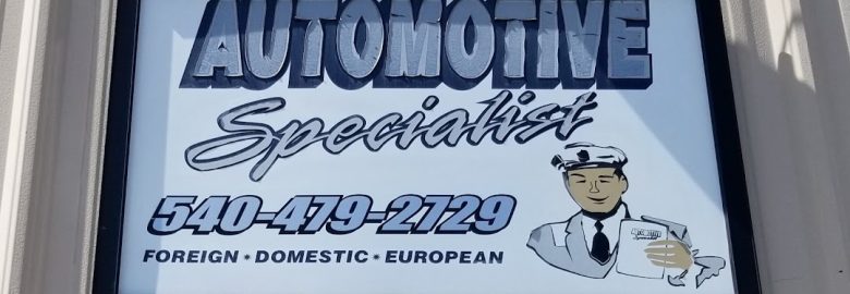 Automotive Specialist – Auto repair shop in Fredericksburg VA