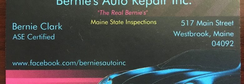 Bernie’s Auto Repair Inc. – Auto repair shop in Westbrook ME