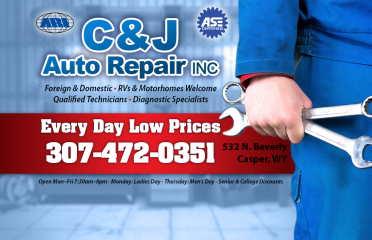 C & J Auto Repair Inc – Oil change service in Casper WY