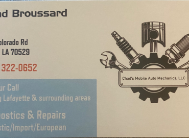 Chad’s Mobile Auto Mechanics, LLC – Auto repair shop in Duson LA