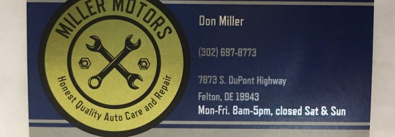 Miller’s Motors – Auto repair shop in Felton DE