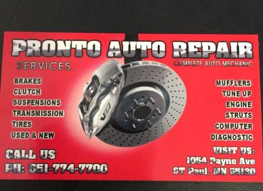 Pronto Auto Repair – Auto repair shop in St Paul MN