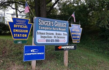 Singer’s Body Shop – Car inspection station in Howard PA
